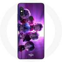 Maniacase Hoesje voor Xiaomi Redmi Note 5 Pro BTS TinyTAN Animatie Poster RM Jin Suga J-Hope Jimin V En Jungkook Mic Drop