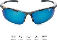 LEANDRO LIDO Power Sport zonnebril Camo/Blauw