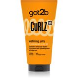 GOT2B Curlz Defining Jelly 150 ml – lichte krulversterkende stylinggel voor krullend en golvend haar, definieert krullen, controleert kroezen, verhoogt elasticiteit en glans