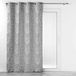 Douceur d'intérieur Gordijn met ogen, 140 x 260 cm, grijs, jacquard, floriss