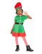 Rubies Elfkostuum voor meisjes, jurk, riem, kousen en hoed, elf voor Kerstmis, schoolfuncties, party, kerstman