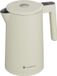 KitchenBrothers Bouilloire - 1.7L - Avec contrôle de température - Sans PFAS et sans BPA - Fonction maintien au chaud - Affichage - Double paroi - 2200W - Beige
