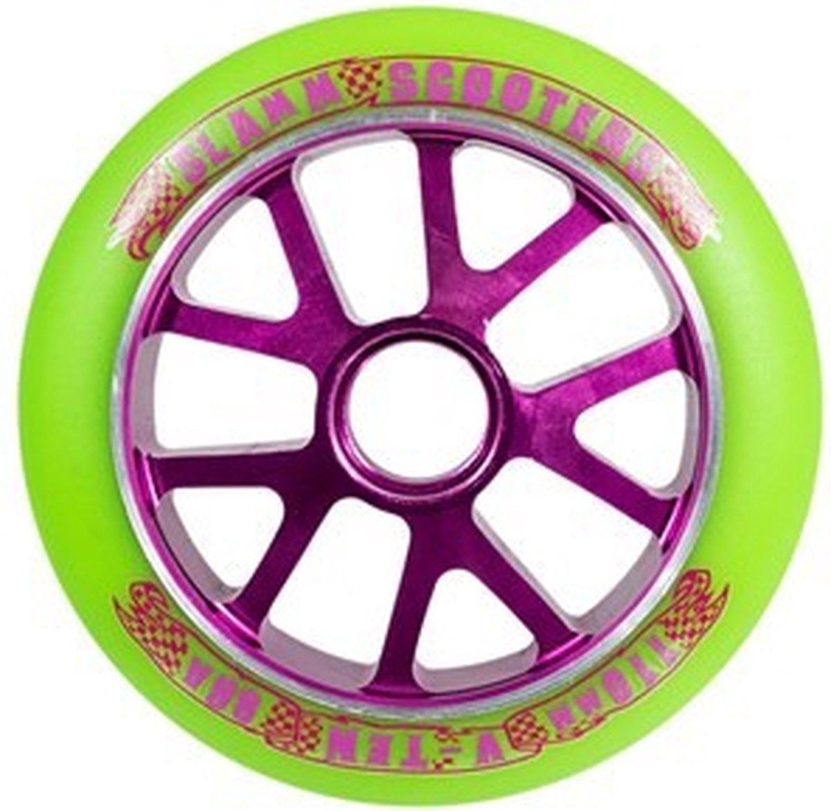 Slamm 110mm purple aluminium core stuntstepwiel