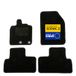 DBS - Automatten - op maat gemaakt voor Scenic 3 (2009-2016) - met bevestigingsclips - antislip vloermatten voor auto - 4 stuks