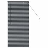 vidaXL Venetiaanse jaloezieën Donkergrijs 130 x 55 cm Aluminium
