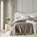 Room99 Luxe velours bedsprei 240x260 cm - Zacht & Stijlvol Bruin