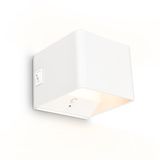 B.K.Licht BRILONER Borra LED Wandlamp oplaadbaar met bewegingssensor - Wit