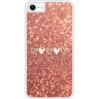 Apple iPhone 6 Paillettes coeur Verstevigd hoesje met sublimatie bedrukking