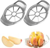Merkloos Allecto Appelsnijder - 8 Messen - Zilver - 2 Stuks