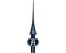 Decoris Kerst piek - Donkerblauw - 26 cm - Glas - Glans