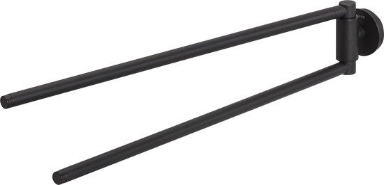 Tiger Urban Handdoekrek 2-armig - 45 cm - Zwart - Industrieel