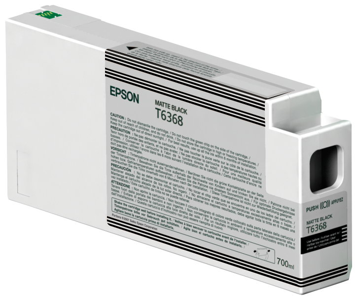 Epson inktpatroon Matte Black T636800 UltraChrome HDR 700 ml single pack / zwart