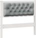 vidaXL Hoofdbord Wit et gris clair Bois de pin massif 90 cm