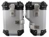 StarTech Motorfiets zijcases - 38 liter, set van 2 - Aluminiumlegering - Waterdicht - Snelkoppeling - Geschikt voor motoren met een uitlaat aan de rechterkant - Zilverkleurig