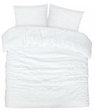 Seersucker Housse de couette 100% Coton Satiné