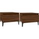 DESIGN IN Oak Brown 2-Piece Side Tables 50x46x35 cm Engineered Wood