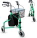 Mobiclinic Caleta Rollator - 3 Wielen - Groen - Opvouwbaar - Met Mand & Draagtas