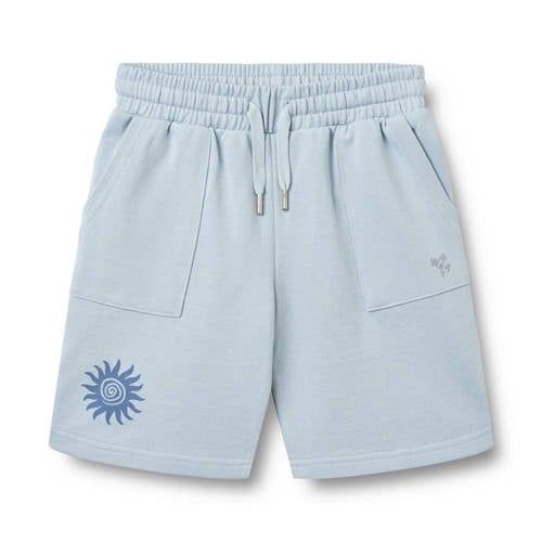 Wheat regular waist sweatshort lichtblauw