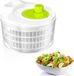Salad Spinner sans marque avec couvercle, essoreuse à salade à manivelle et bol à salade et passoire de 3 litres, aide de cuisine essoreuse à salade pour laver et sécher salade, légumes et fruits (22,5 cm x 15 cm)