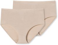 SCHIESSER Modal Essentials slip (2-pack) - dames midi slips zandkleurig
