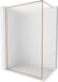 Mexen Kioto-F douchescherm Walk-in met frame 120 x 202 , matglas 8 mm, geborsteld koper