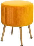 Atmosphera Design Kruk in Fluweel Solaro - Geel