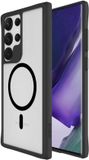 Buddi Hybrid - Hoesje Geschikt voor Samsung Galaxy S23 Ultra - Compatibel met MagSafe - Back Cover met Magneet - Magnetische Beschermhoes - Matte Zwart
