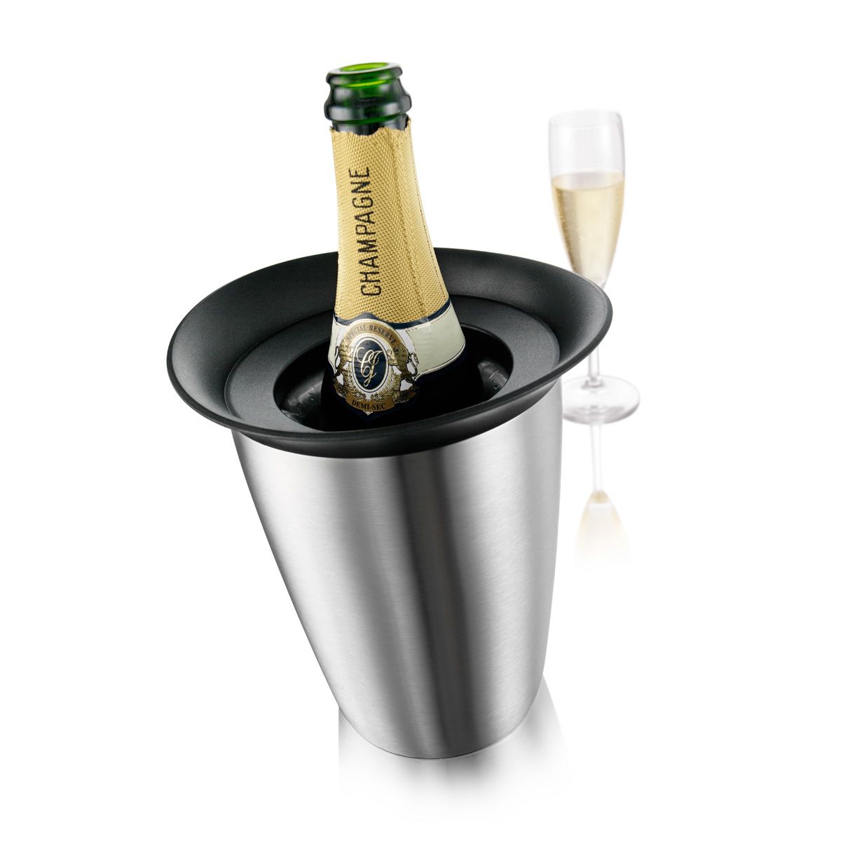 Vacu Vin Active Cooler Champagne Elegant | RVS Champagnekoeler