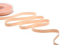 Furlanis - Poly katoen, band van poly-katoen, mat, voor geschenkverpakkingen, decoraties, gastgeschenken - lichte abrikoos, 10 mm x 25 m