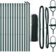 vidaXL - Gaashek - Zeshoekig - Met Grondbevestiging - 25 x 0,4 m - Groen - Mesh
