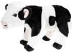 Alpenwelt Heunec knuffel koe zwartbont 25cm pluche speelgoed dier.