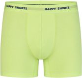 Happy Shorts Boxer Jersey Navy/Neon Lime Effen Katoen/Elastaan XXL