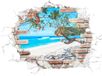 Komar Deco Sticker BREAK OUT - 50 x 70 cm