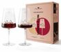 Icecat Set de 2 verres à vin soufflés à la bouche 400 ml avec montagne en relief 3D