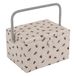 Hobby Gift Exclusief grote naaidoos, opbergdoos voor knutselwerk, opbergdoos voor accessoires, speldenkussen, handvat van PVC, 23,5 x 31 x 20 cm, bijen