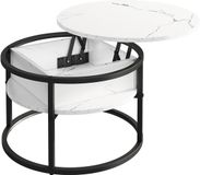 Vicco Marlo Salontafel – 57 x 57 cm Wit marmer