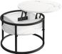 Vicco Marlo Salontafel – 57 x 57 cm Wit marmer