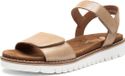 Ara High Soft Trendy Damessandaal Leder Maat 36 Beige
