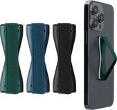 kwmobile Vingerhouder voor Smartphone - Set van 3 - Metallic Blauw/Petrol/Zwart