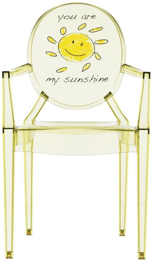 Kartell Lou Lou Ghost Zon kinderstoel geel geel