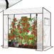 Merkloos Broeikas Foliekas 200 x 77 x 170 cm Wit