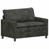 vidaXL Bank Antracietkleurig Polyester 126 x 81 x 87,5 cm