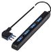 Poly Pool PP2522.2 Stekkerdoos met stekker 16 A en 4 tweewaardige stopcontacten, 1,5 m kabel met weinig ruimte, zwart