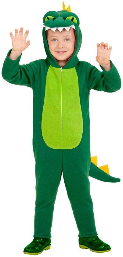 Widmann Draak Luca Kostuum Maat 116 - Carnaval Verkleedkleding