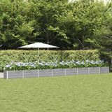 vidaXL Jardinière gris clair 770 x 50 x 45 cm acier galvanisé