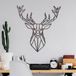 Handgeschilderd, decoratief metalen wandaccessoire, 60 x 65 cm