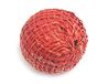 Houten bal, gevoerd met rode stof, 20 mm, 25 u, ca.