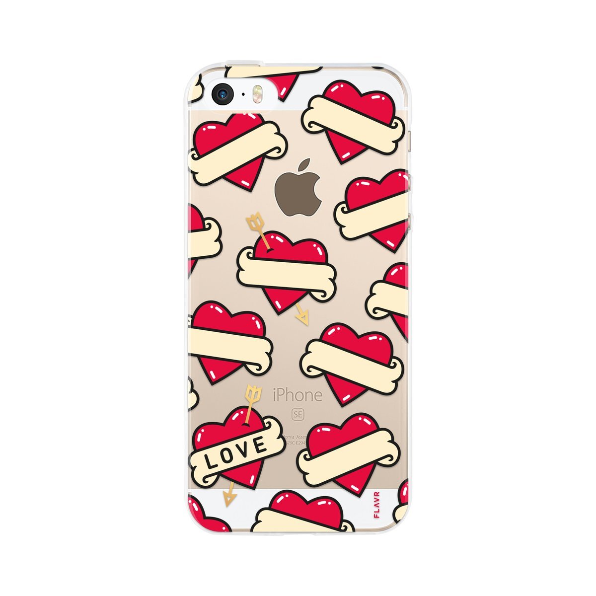 FLAVR iPlate Hearts Apple iPhone 5/5S/SE Back Cover