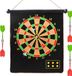 Plaque de jeu de fléchettes magnétique – 43 cm – Double face – Convient pour le jeu de fléchettes et le jeu de points – Comprend 6 fléchettes magnétiques – Sûr pour les enfants – Facile à accrocher