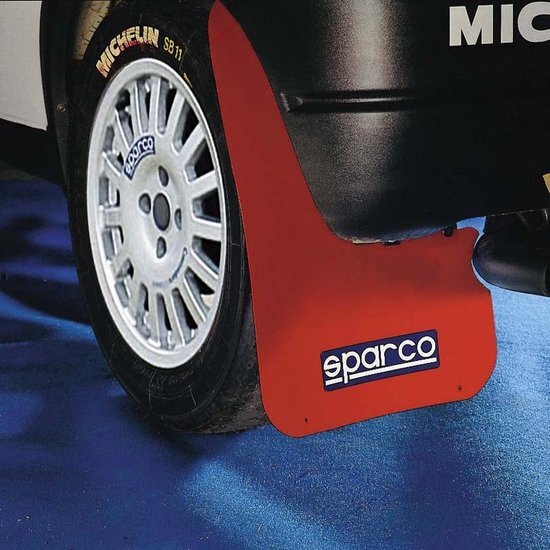 Sparco Universele spatlappen 'Large' - Rood, set Ã 2 stuks